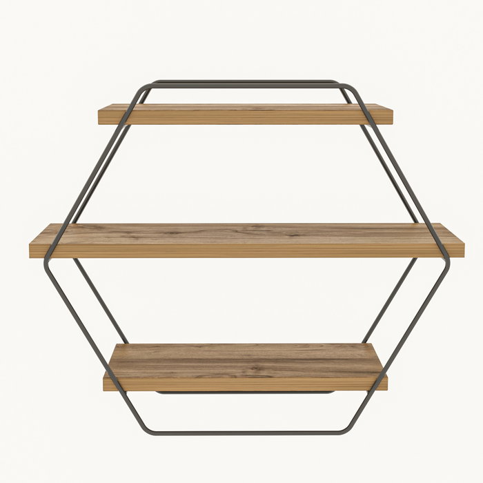 Hanah Home Azra Estantería de Pared Pino Atlántico Hanah Home Azra Estantería de Pared Pino Atlántico